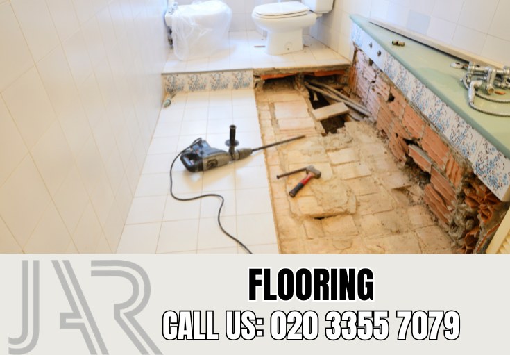 Bathroom Flooring Installation by Hollandpark Bathroom Fitters